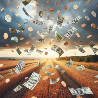 Peníze padající z nebe