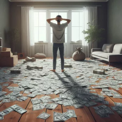 Sen o penězích roztroušených po podlaze