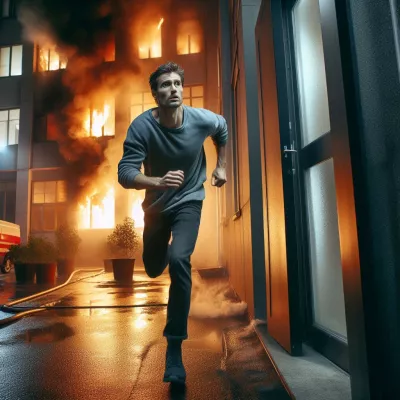 Sen o útěku z hořící budovy