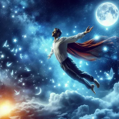 Sen o létání v noci pod hvězdami