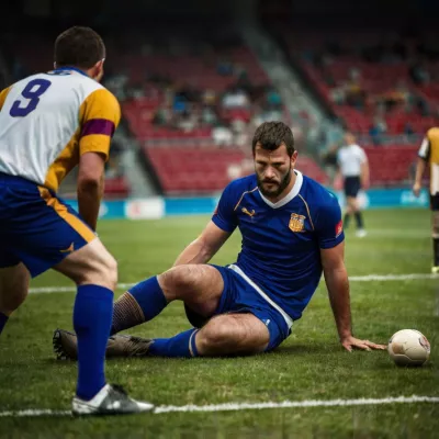 Sen o zranění při fotbale