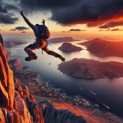 Sen o pádu při lezení