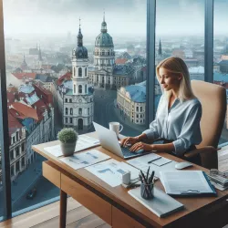 Sen o práci ve vysokém podlaží